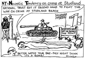 Cartoons by Ricky  Studland United Nudists