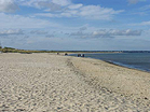 View north from Knoll Beach  Studland United Nudists