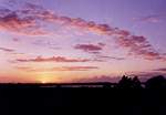 A stunning sunset over Poole Harbour  Studland United Nudists